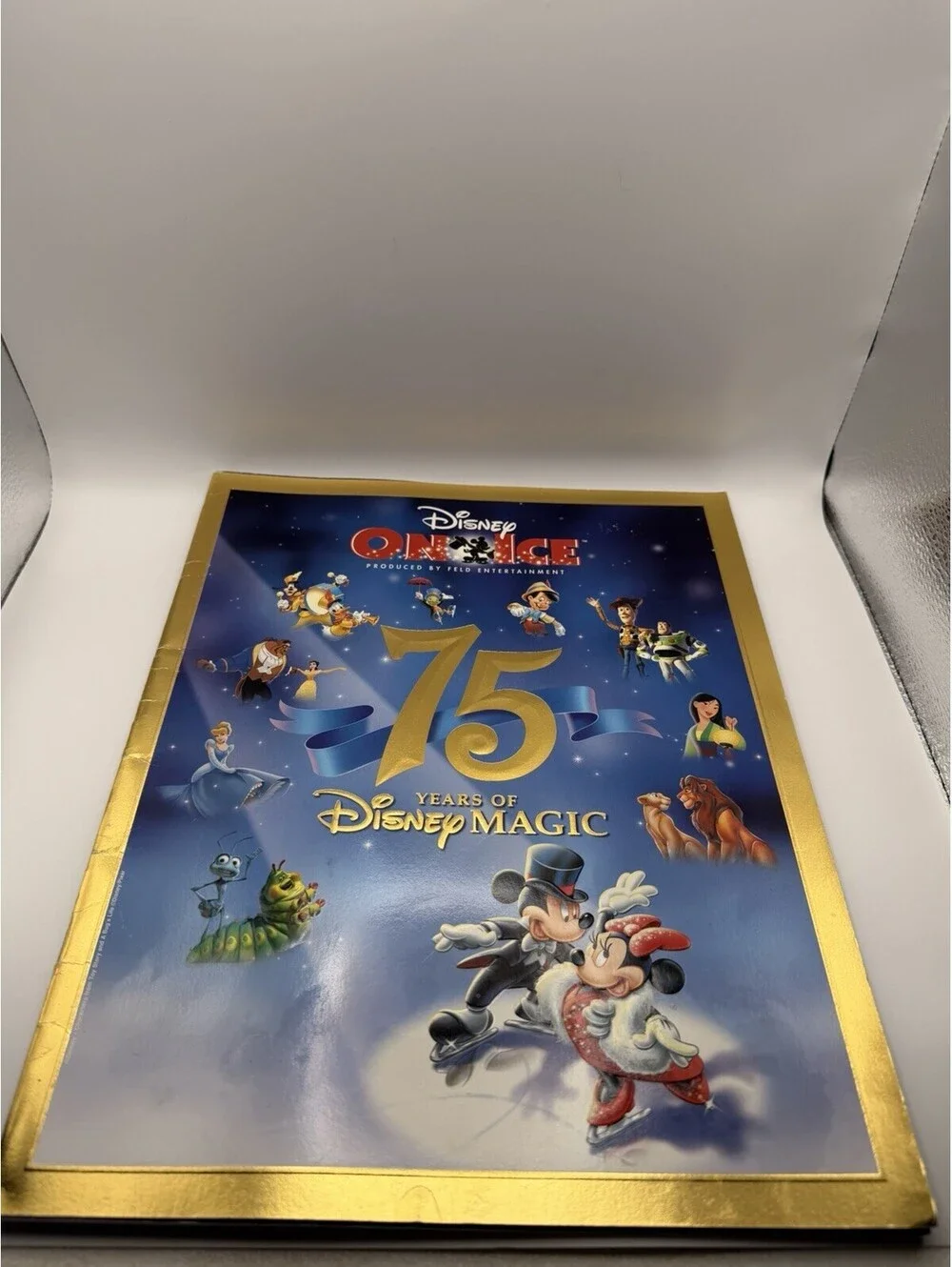Vintage Disney On Ice 75 Years of Disney Magic Souvenir Program Book (1999)